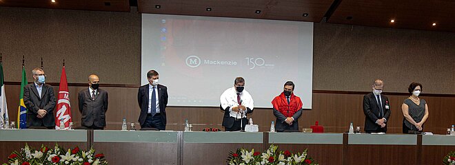 Autoridades presentes no evento
