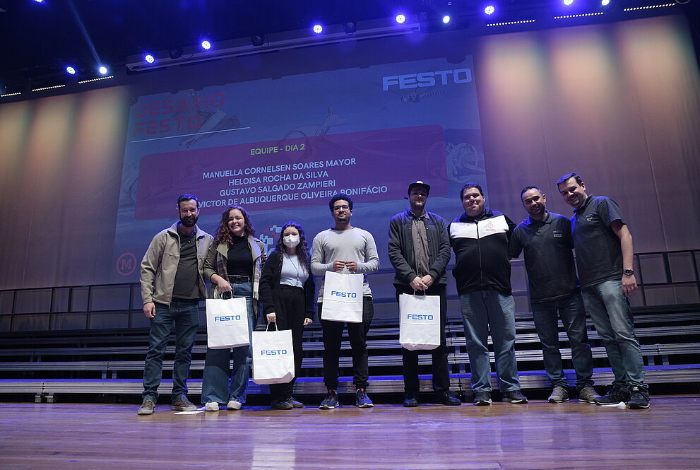 Sétima equipe premiada no evento. 