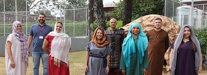 Evento de celebração à Páscoa.