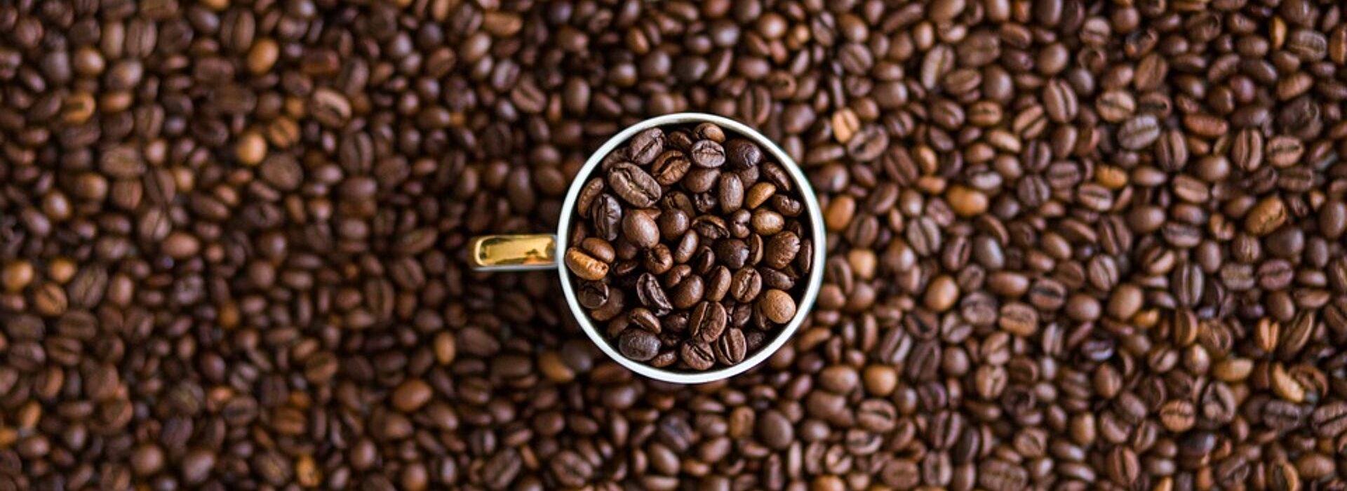 Grãos de café.