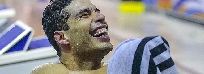 Daniel Dias sorrindo após conquista.