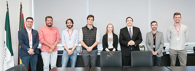 Representantes do Mackenzie e Lehigh reunidos. FOTO: Dago Nogueira/NTAI