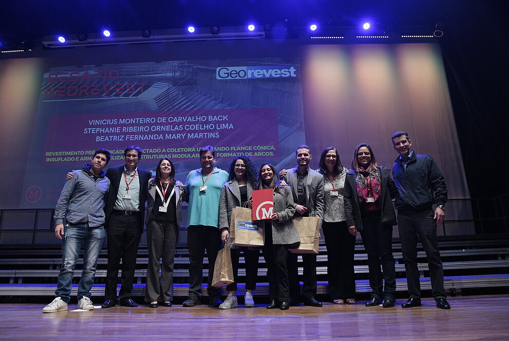 Oitava equipe premiada no evento. 