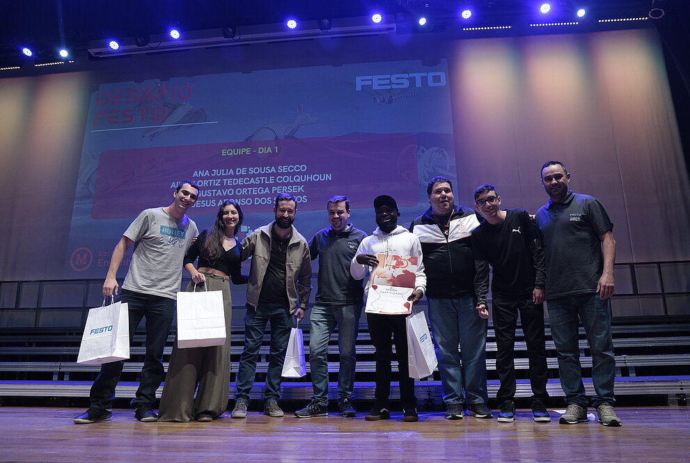 Quinta equipe premiada no evento. 