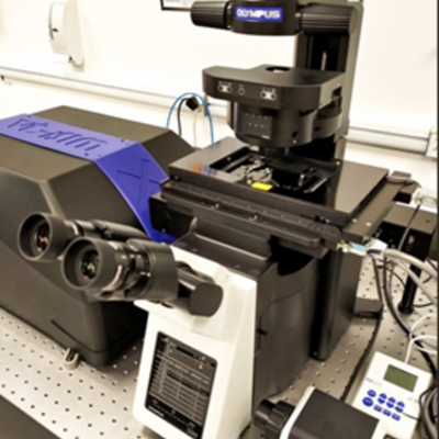 Inverted confocal laser scanning and fluorescence microscope – Olympus (model IX83)