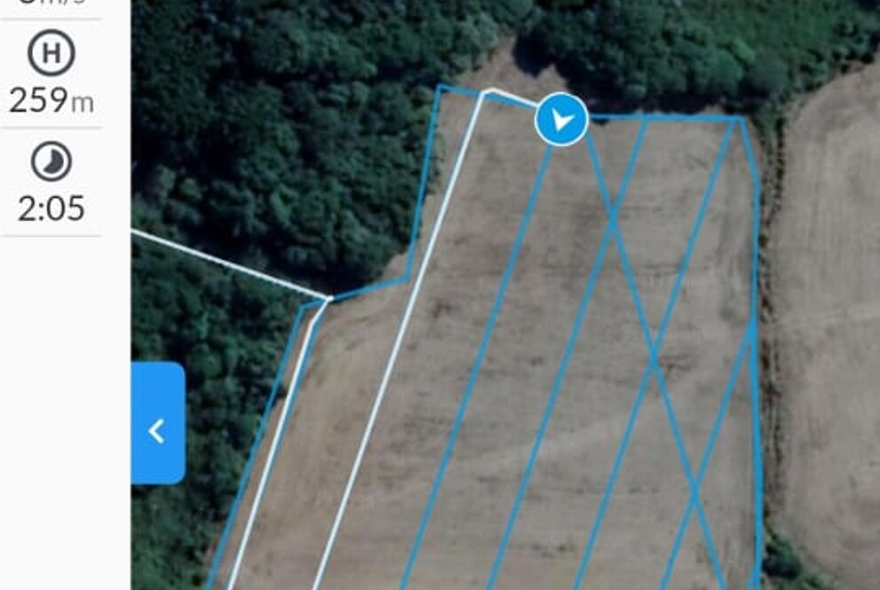 Dados colhidos por drone