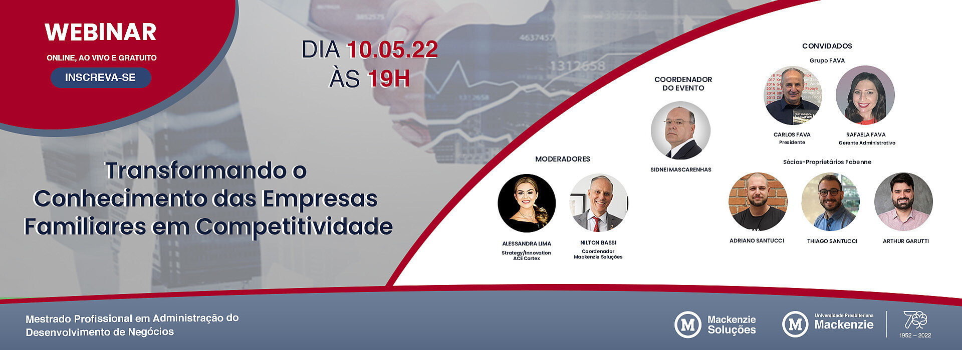 Banner de divulgação do evento. 