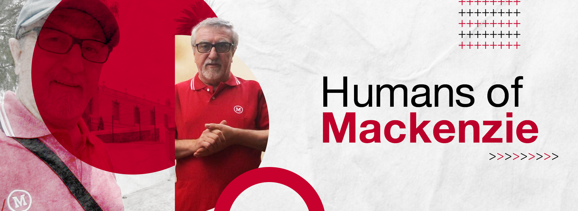 na imagem lê-se, humans of mackenzie. Há também a foto de um homem branco de óculos, com cabelos e barba grisalhos e camiseta vermelha
