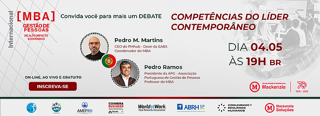 Banner de divulgação do debate. 