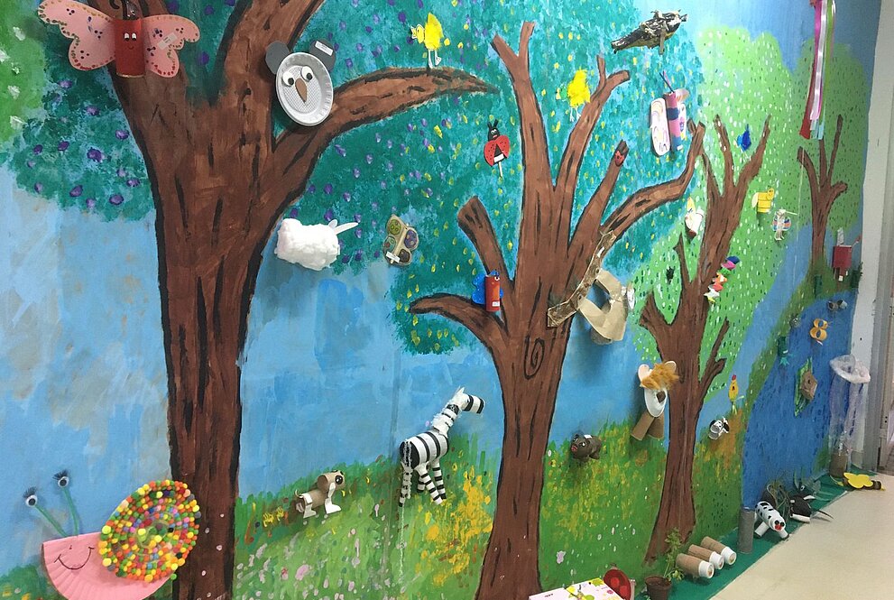 Trabalhos da educação infantil.