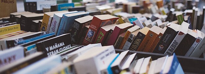 Livros organizados.