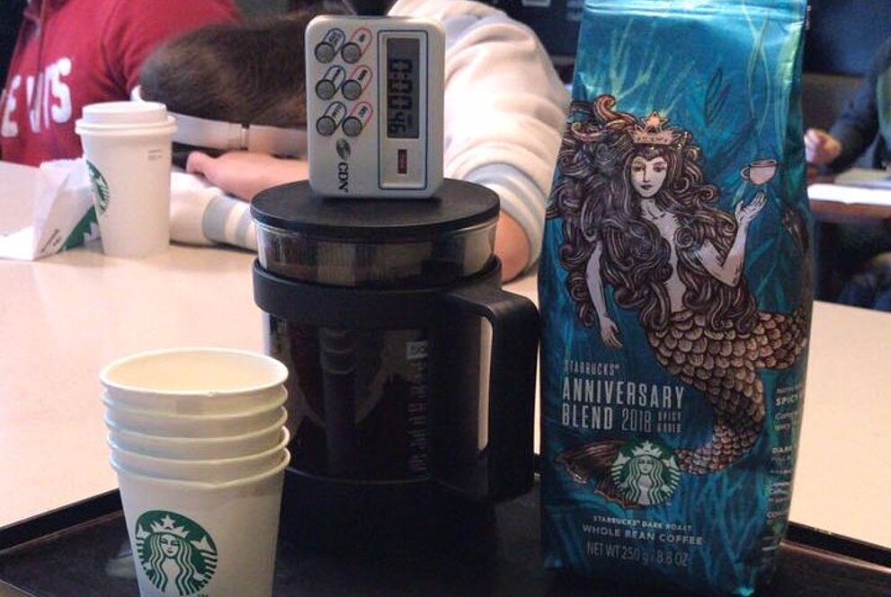 Grãos de café que foram degustados.