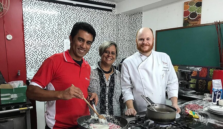 Valdir dos Santos, Marcia Nepomuceno e Arthur Sauer.