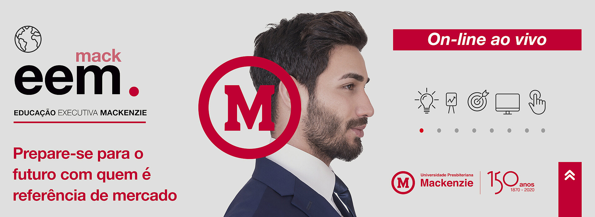 Imagem informando sobre processo seletivo dos cursos de Educação Executiva Mackenzie